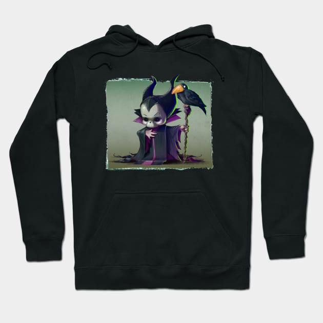 Cupcake Crossbones Maleficent Hoodie by cucacb